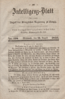 Intelligenz-Blatt für den Bezirk der Königlichen Regierung zu Danzig. 1846, No. 198 (26 August) + dod.