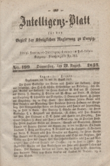 Intelligenz-Blatt für den Bezirk der Königlichen Regierung zu Danzig. 1846, No. 199 (27 August)