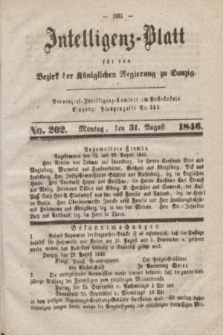 Intelligenz-Blatt für den Bezirk der Königlichen Regierung zu Danzig. 1846, No. 202 (31 August) + wkładka