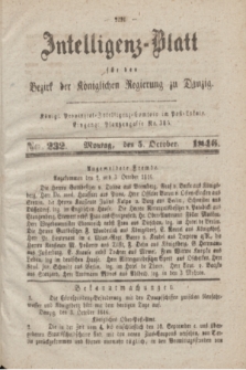 Intelligenz-Blatt für den Bezirk der Königlichen Regierung zu Danzig. 1846, No. 232 (5 October) + dod.