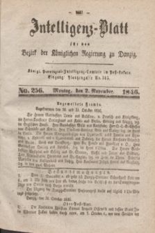 Intelligenz-Blatt für den Bezirk der Königlichen Regierung zu Danzig. 1846, No. 256 (2 November)