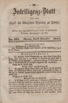 Intelligenz-Blatt für den Bezirk der Königlichen Regierung zu Danzig. 1846, No. 262 (9 November)