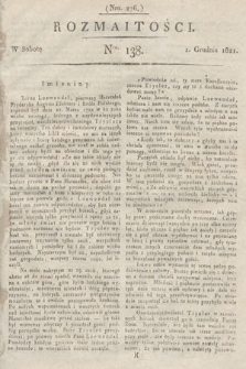 Rozmaitości : oddział literacki Gazety Lwowskiej. 1821, nr 138