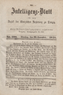 Intelligenz-Blatt für den Bezirk der Königlichen Regierung zu Danzig. 1846, No. 299 (22 December) + dod. + wkładka