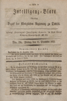 Intelligenz-Blatt für den Bezirk der Königlichen Regierung zu Danzig. 1835, Nro. 296 (18 Dezember)