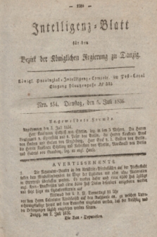Intelligenz-Blatt für den Bezirk der Königlichen Regierung zu Danzig. 1836, Nro. 154 (5 Juli)