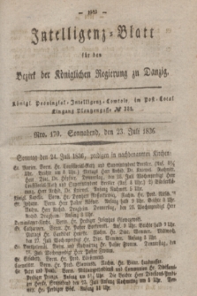 Intelligenz-Blatt für den Bezirk der Königlichen Regierung zu Danzig. 1836, Nro. 170 (23 Juli) + dod.