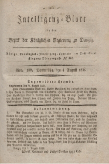 Intelligenz-Blatt für den Bezirk der Königlichen Regierung zu Danzig. 1836, Nro. 180 (4 August) + dod.