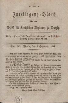 Intelligenz-Blatt für den Bezirk der Königlichen Regierung zu Danzig. 1836, Nro. 207 (5 September)