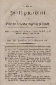 Intelligenz-Blatt für den Bezirk der Königlichen Regierung zu Danzig. 1836, Nro. 224 (24 September) + dod.