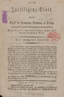 Intelligenz-Blatt für den Bezirk der Königlichen Regierung zu Danzig. 1838, No. 1 (2 Januar)