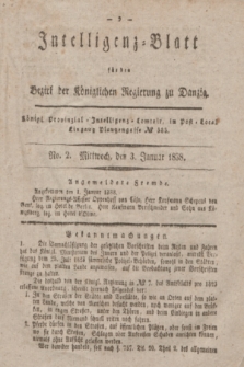 Intelligenz-Blatt für den Bezirk der Königlichen Regierung zu Danzig. 1838, No. 2 (3 Januar)