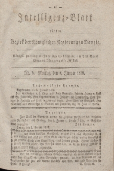 Intelligenz-Blatt für den Bezirk der Königlichen Regierung zu Danzig. 1838, No. 6 (8 Januar)