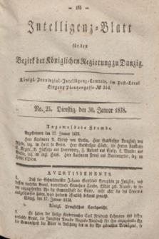 Intelligenz-Blatt für den Bezirk der Königlichen Regierung zu Danzig. 1838, No. 25 (30 Januar)