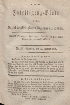 Intelligenz-Blatt für den Bezirk der Königlichen Regierung zu Danzig. 1838, No. 26 (31 Januar)