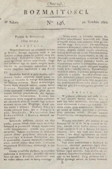 Rozmaitości : oddział literacki Gazety Lwowskiej. 1821, nr 146