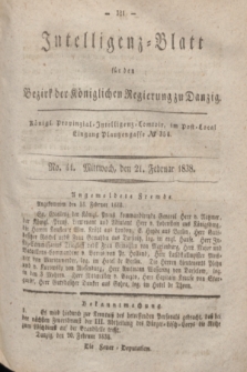 Intelligenz-Blatt für den Bezirk der Königlichen Regierung zu Danzig. 1838, No. 44 (21 Februar)