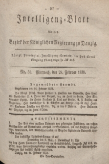 Intelligenz-Blatt für den Bezirk der Königlichen Regierung zu Danzig. 1838, No. 50 (28 Februar)
