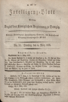 Intelligenz-Blatt für den Bezirk der Königlichen Regierung zu Danzig. 1838, No. 55 (6 März) + dod.