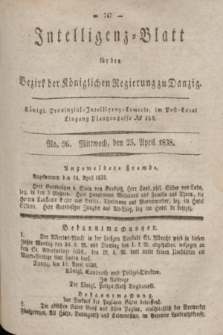 Intelligenz-Blatt für den Bezirk der Königlichen Regierung zu Danzig. 1838, No. 96 (25 April)