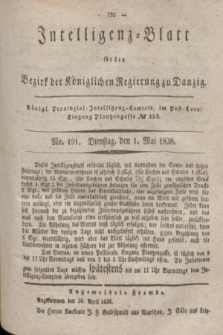 Intelligenz-Blatt für den Bezirk der Königlichen Regierung zu Danzig. 1838, No. 101 (1 Mai)