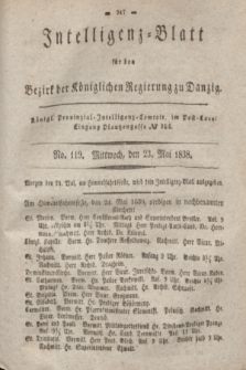 Intelligenz-Blatt für den Bezirk der Königlichen Regierung zu Danzig. 1838, No. 119 (23 Mai) + dod.