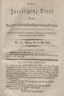 Intelligenz-Blatt für den Bezirk der Königlichen Regierung zu Danzig. 1838, No. 122 (28 Mai)