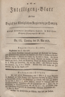 Intelligenz-Blatt für den Bezirk der Königlichen Regierung zu Danzig. 1838, No. 123 (29 Mai)