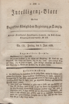 Intelligenz-Blatt für den Bezirk der Königlichen Regierung zu Danzig. 1838, No. 131 (8 Juni)