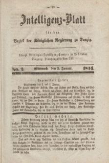 Intelligenz-Blatt für den Bezirk der Königlichen Regierung zu Danzig. 1844, No. 2 (3 Januar) + dod.