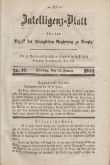 Intelligenz-Blatt für den Bezirk der Königlichen Regierung zu Danzig. 1844, No. 13 (16 Januar) + dod.