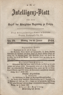 Intelligenz-Blatt für den Bezirk der Königlichen Regierung zu Danzig. 1844, No. 18 (22 Januar)