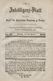 Intelligenz-Blatt für den Bezirk der Königlichen Regierung zu Danzig. 1844, No. 25 (30 Januar) + dod.