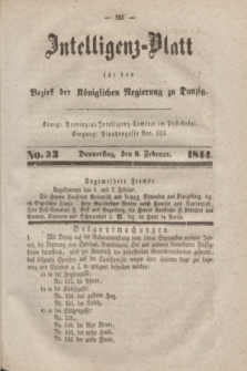 Intelligenz-Blatt für den Bezirk der Königlichen Regierung zu Danzig. 1844, No. 33 (8 Februar)