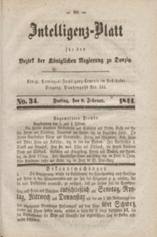 Intelligenz-Blatt für den Bezirk der Königlichen Regierung zu Danzig. 1844, No. 34 (9 Februar) + dod.