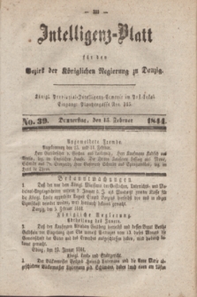 Intelligenz-Blatt für den Bezirk der Königlichen Regierung zu Danzig. 1844, No. 39 (15 Februar)