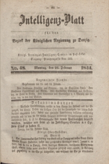 Intelligenz-Blatt für den Bezirk der Königlichen Regierung zu Danzig. 1844, No. 48 (26 Februar) + dod.
