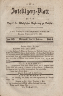 Intelligenz-Blatt für den Bezirk der Königlichen Regierung zu Danzig. 1844, No. 50 (28 Februar) + dod.