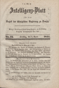 Intelligenz-Blatt für den Bezirk der Königlichen Regierung zu Danzig. 1844, No. 79 (2 April) + dod.