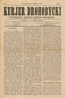Kurjer Drohobycki : dwutygodnik polityczno-społeczno-ekonomiczny. 1889, nr 8