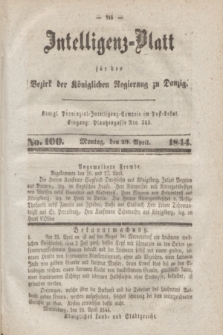 Intelligenz-Blatt für den Bezirk der Königlichen Regierung zu Danzig. 1844, No. 100 (29 April)