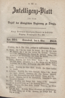 Intelligenz-Blatt für den Bezirk der Königlichen Regierung zu Danzig. 1844, No. 104 (4 Mai) + dod.