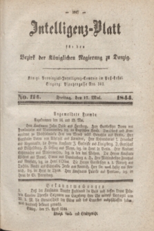 Intelligenz-Blatt für den Bezirk der Königlichen Regierung zu Danzig. 1844, No. 114 (17 Mai)