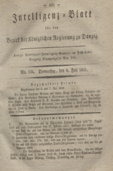 Intelligenz-Blatt für den Bezirk der Königlichen Regierung zu Danzig. 1841, No. 156 (8 Juli)