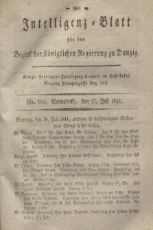 Intelligenz-Blatt für den Bezirk der Königlichen Regierung zu Danzig. 1841, No. 164 (17 Juli) + dod.