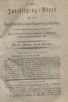 Intelligenz-Blatt für den Bezirk der Königlichen Regierung zu Danzig. 1841, No. 171 (26 Juli)