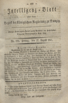 Intelligenz-Blatt für den Bezirk der Königlichen Regierung zu Danzig. 1841, No. 199 (27 August)