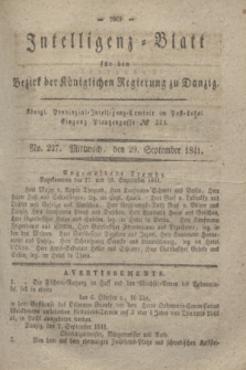 Intelligenz-Blatt für den Bezirk der Königlichen Regierung zu Danzig. 1841, No. 227 (29 September)