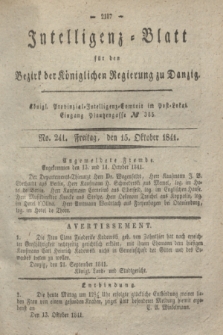 Intelligenz-Blatt für den Bezirk der Königlichen Regierung zu Danzig. 1841, No. 241 (15 Oktober)