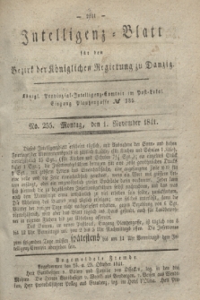 Intelligenz-Blatt für den Bezirk der Königlichen Regierung zu Danzig. 1841, No. 255 (1. November) + dod.